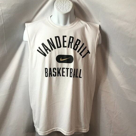 Nike Vanderbilt University Basketball Athletic Sport Cut Muscle Tee Shirt - Picture 1 of 5